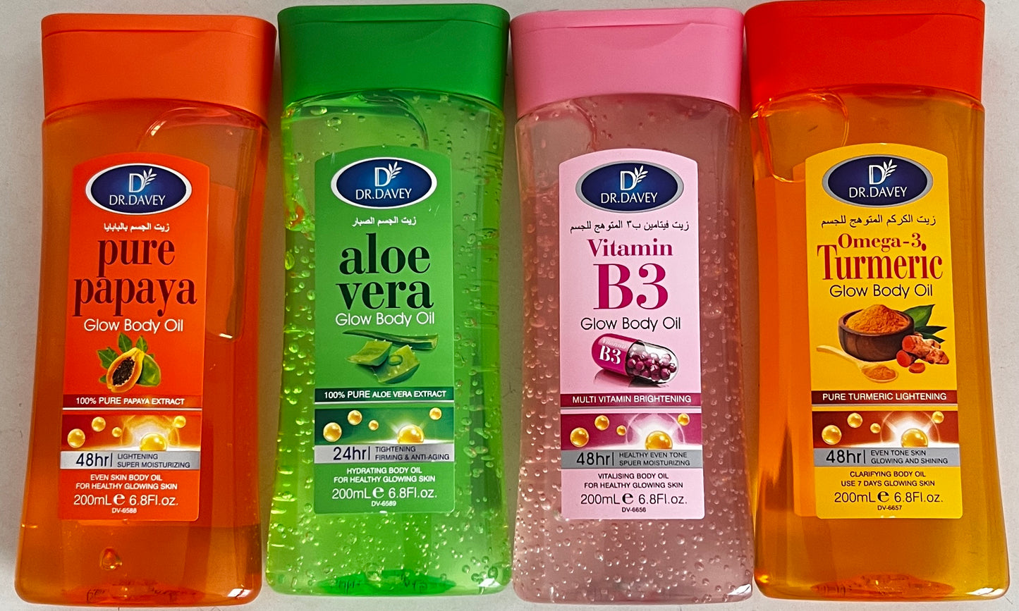 12 Dr Davey Glow Body oils