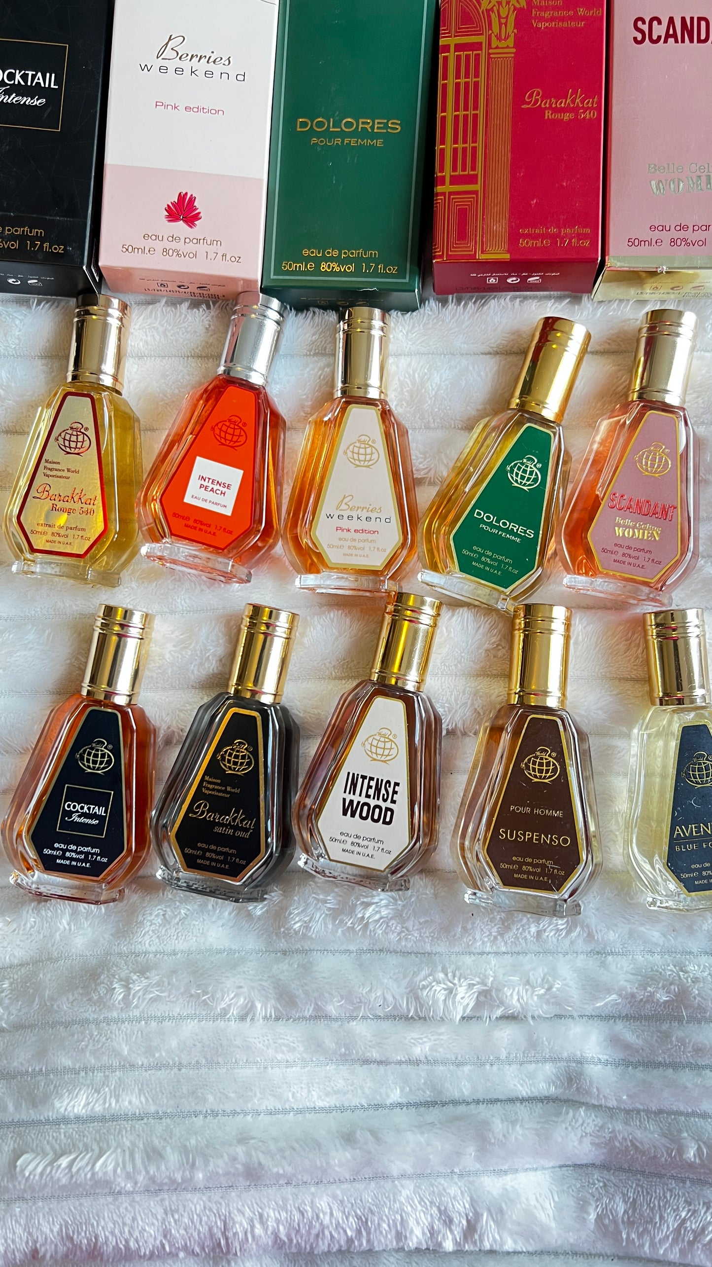 10x 50ml Arab perfumes