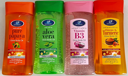 12 Dr Davey Glow Body oils