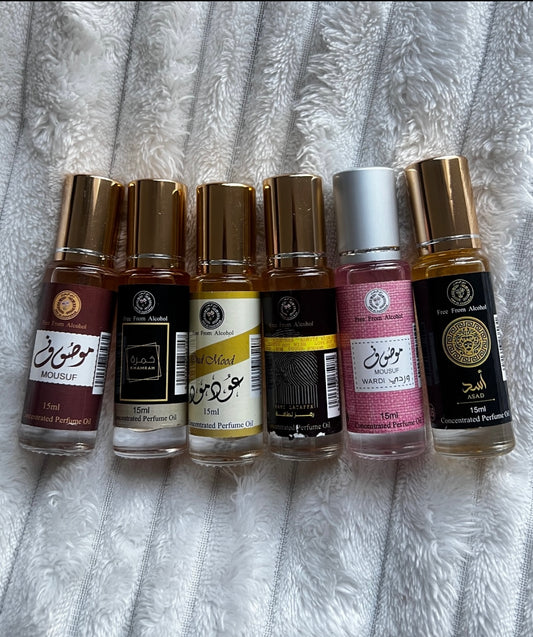 12 Arab perfume oils