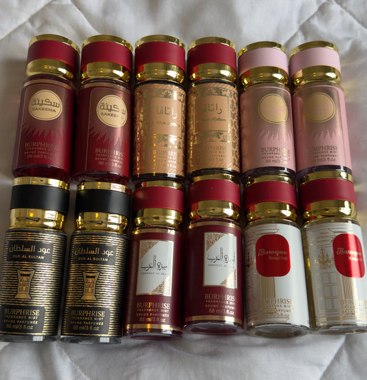 12 Body Mists