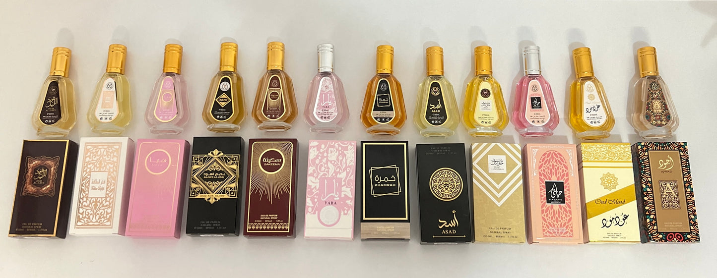 12 Arab 50mls Perfumes
